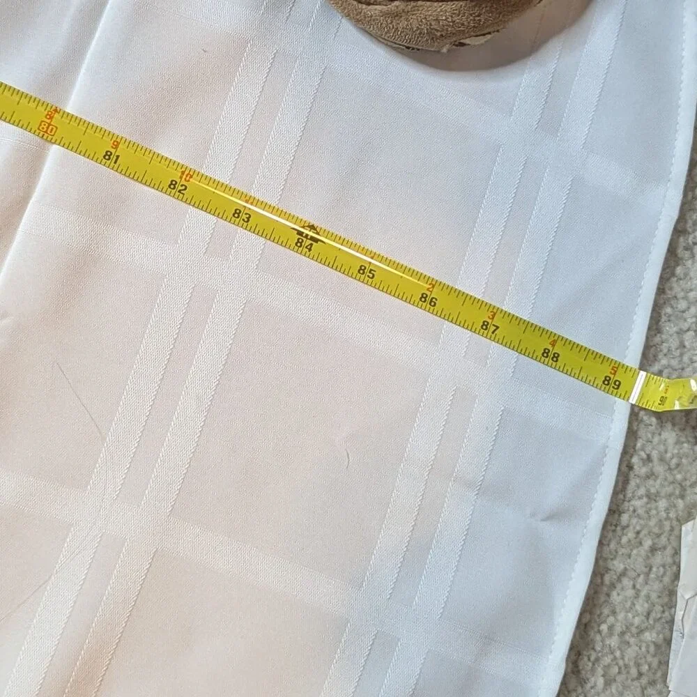 Large Round White Table Cloth 85
